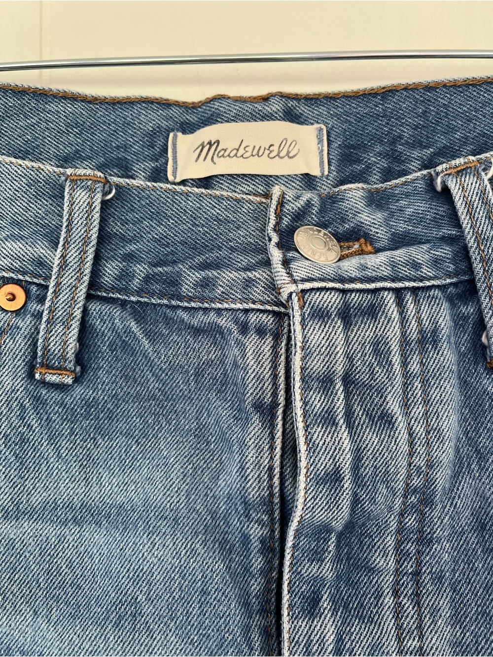 Madewell‎ Relaxed Denim Shorts Blue Medium Wash Size 30 Jean Casual Classic Boho - Picture 8 of 15